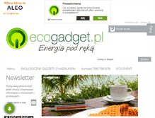 Tablet Screenshot of ecogadget.pl